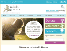 Tablet Screenshot of isabelshouse.org